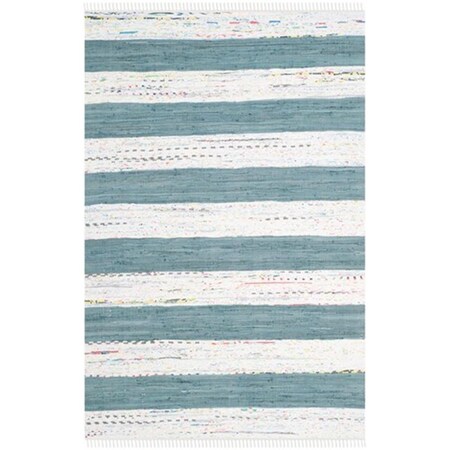 Safavieh Montauk Hand Woven Rectangle Rug- Ivory - Charcoal- 8 x 10 ft. MTK720B-8